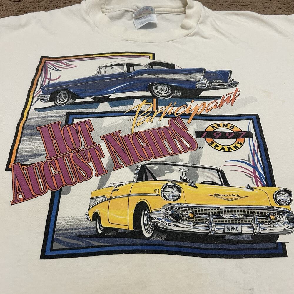 1997 Hot August Nights Reno Sparks Participant Shirt Size XL Vintage